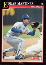 1991 Score Edgar Martinez Seattle Mariners #264