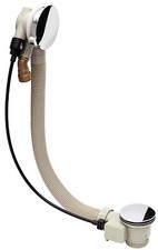   CHROME BATH FILLER POP UP WASTE & OVERFLOW WITH BACK FLOW PREVENTION VALVE TEM