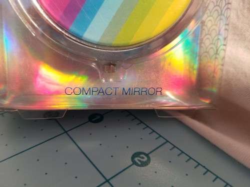 Marca Kensie - Espejo compacto redondo arco iris - Lee "Lo quiero todo" - Nuevo - Imagen 7 de 12