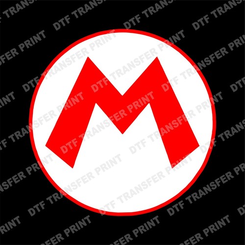 Super Mario Logo DTF Iron on Transfer Print Heat Paper Transfer For All Garment