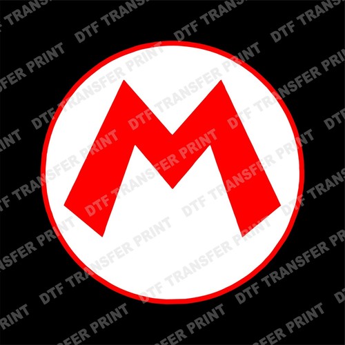 Super Mario Logo DTF Iron on Transfer Print Heat Paper Transfer For All Garment - Picture 1 of 2