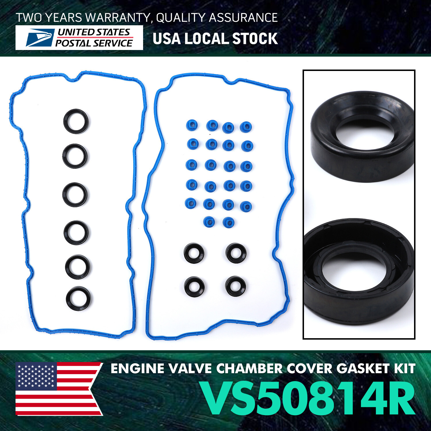 Valve Cover Gasket for 2011-2017 Ford Edge F-150 Lincoln MKS MKT 3.5L 3.7L Engines