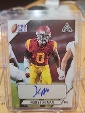 2021 LEAF PRO SET #PS-KF1 KOREY FOREMAN AUTO USC/FRESNO ST (V)