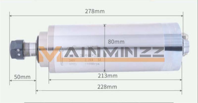 NEW 380VAC GDZ-80-2.2B CNC Water Cooling Spindle Motor NEW 380VAC GDZ-80-2.2B CNC Water Cooling Spindle Motor