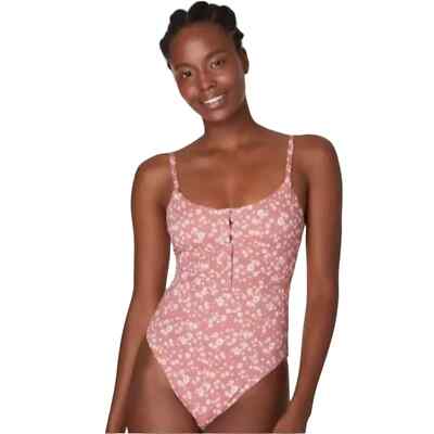 ANDIE Swimsuit The SNAP One Piece Smooth DITSY FLORAL ROSE MEDIUM AO2570 NWT