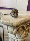 Vintage Sterling Silver Skull Ring Size 14 Biker Core Goth Metal Head Cool Ring