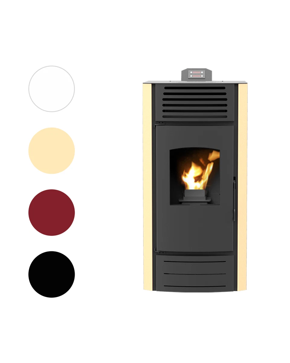 Pellet Stove Pelletkamin Pellet 8 Kw, 10 Kw, 12 Kw With Control Class A+ |  eBay