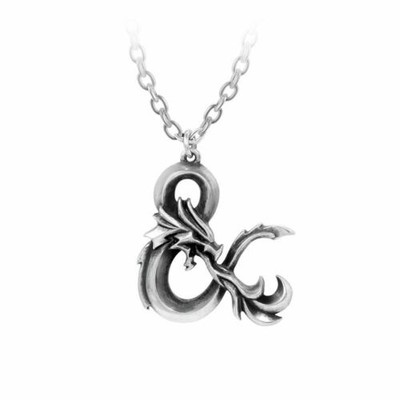 Solid 925 Sterling Silver Ampersand Slide Charm Pendant