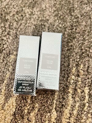 2pcs Tom Ford Soleil Neige Eau De Parfum 2ml/0.07oz Sample Spray NIB