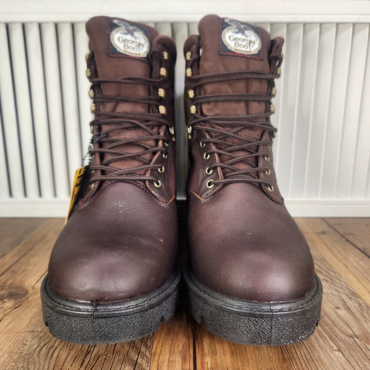 Georgia Boot Homeland Work Boots Mens Size 13W Brown Soft Toe G108 GEORGIA BOOT HOMELAND WATERPROOF WORK BOOTS G106 main image 4