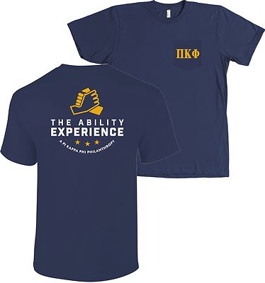 Pi Kappa Phi Ability Experience Bella + Canvas POCKET Shirt - MORE COLORS