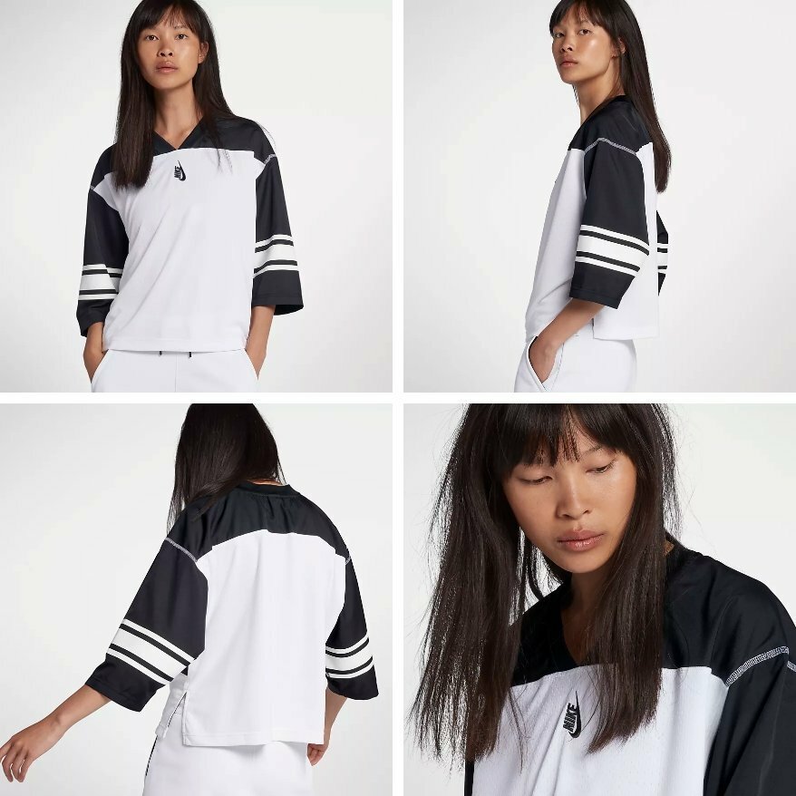 NIKE NikeLab COLLECTION FOOTBALL TOP SIZE XS (AH9000 010) BLACK/ WHITE