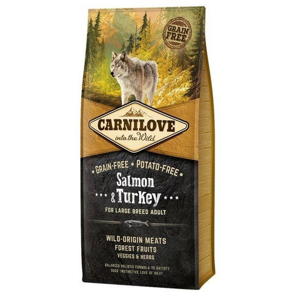 8595602553709 Carnilove Adult Salmon And Turkey Large Breeds - Trockenfutter FüR-image