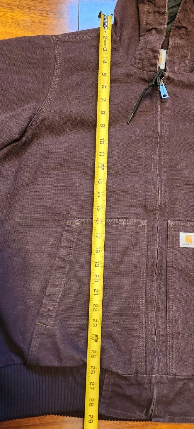 CARHARTT Canvas Jacket Womens 1X (16/18W) Duck Insulated 104053-DWN Vintage Coat thumbnail 9