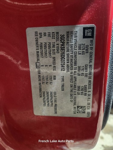 Transfer Case Assembly 5.3L AT Nqh AY6 Fits 2013 SILVERADO 1500 1288598 - Picture 11 of 12