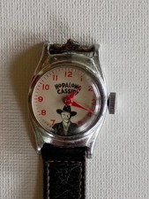 VINTAGE Hopalong Cassidy Character Watch - Red Numerals - RUNNING / Ticking