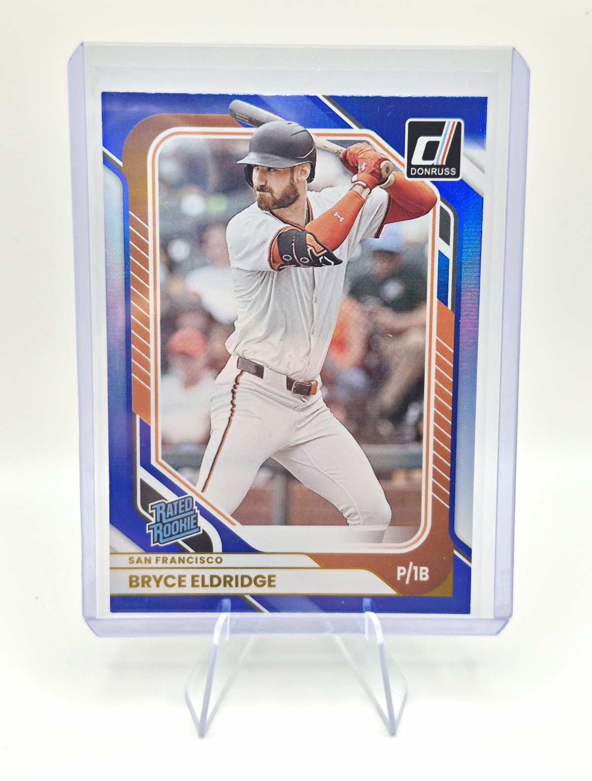 2026 Panini Donruss Rated Rookie Blue Bryce Eldridge #46 Giants 004/149