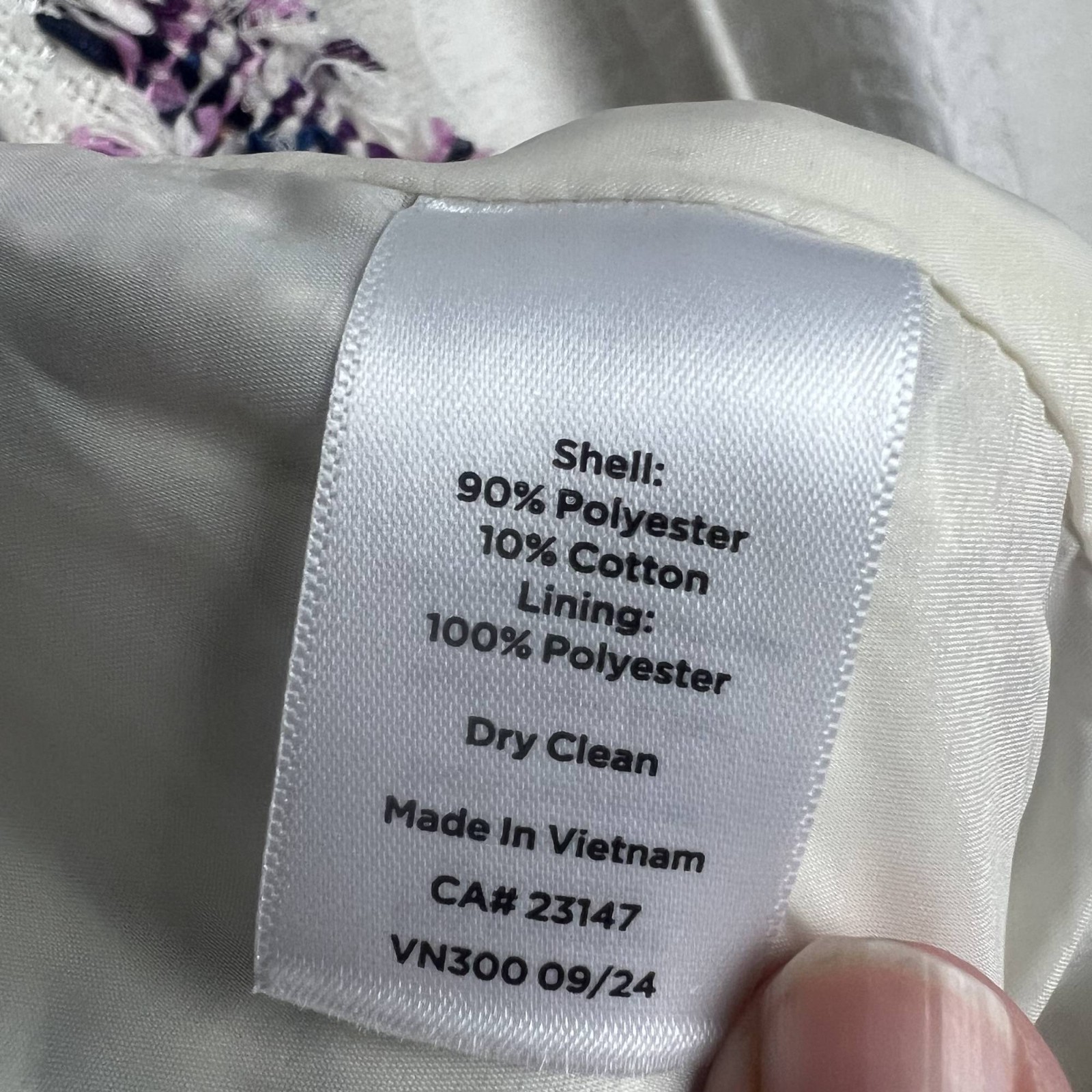 Talbots collarless tweed jacket texture colorful … - image 10