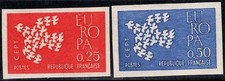 France 1961 Yv. 1309-1310 Neuf ** 100% non dentelé Europa cept