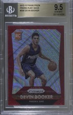 2015 Panini Prizm Rookies Ruby Wave /350 Devin Booker #308 BGS 9.5 GEM MINT 1j6