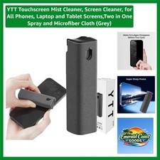 All-in-One Screen Cleaner: 2-in-1 Mist Spray  Microfiber for Quick Cleans