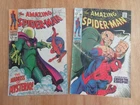 Lot of *2* Lower Grade 1968 AMAZING SPIDER-MAN KEYS: #66 (VG), 69 (G+)