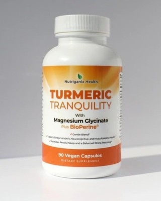 Turmeric Tranquility Magnesium Supplement BioPerine Inflammation & Joint Support