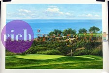 Torrey Pines Golf Course Club Hole Links Golfing Farmers Ope Original Painting 1