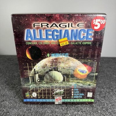 VINTAGE 1996 FRAGILE ALLEGIANCE by Interplay (PC CD-ROM) New SEALED Big Box PC
