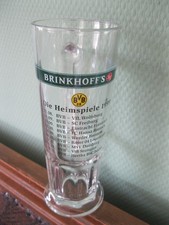 BRINKHOFF'S No. 1 BVB 09 BORUSSIA DORTMUND Heimspiele 1999 Bier Bierglas 0,25l