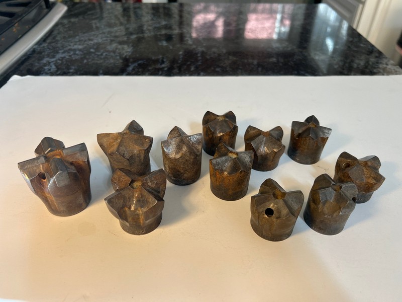 Carbide Rock Drill 11 Bits Mixed Lot Cross Mining Drilling Jackhammer  ROK BIT