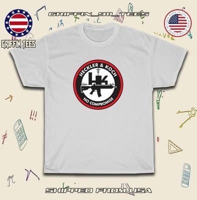 New Hot Tees Heckler & Koch HK Firearms Logo Men's T-Shirt American Griffin Tees