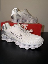 Nike Shox TL Metallic Silver White AV3595 100 Men's Size 11