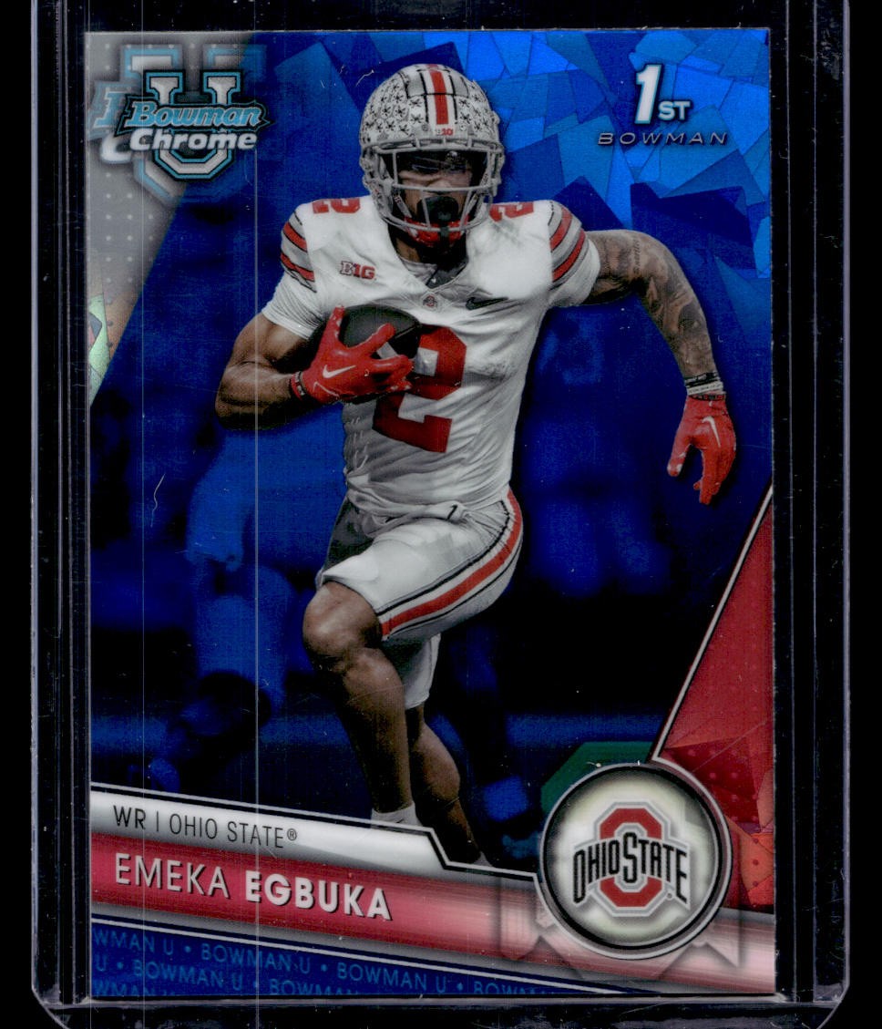 2023 Bowman University Chrome Sapphire Edition #115 Emeka Egbuka