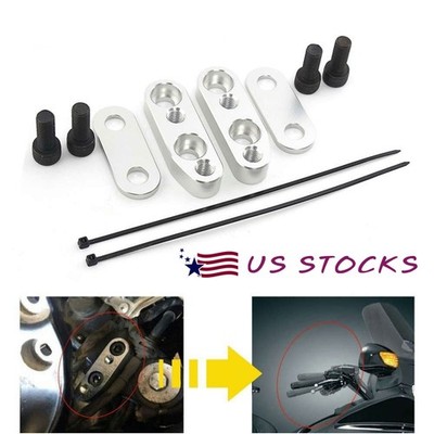 Adjustable Handlebar Risers Adapter Chrome For Honda Goldwing GL1800 01-2017 New