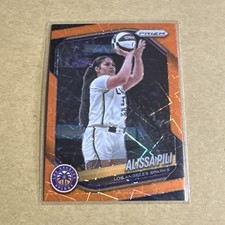 Alissa Pili 2025 Panini Prizm WNBA - Orange Velocity Prizm #78! Sparks!