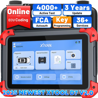 2026 XTOOL D7 Bidirectional Car Diagnostic OBD2 Scanner Tool FCA Key Programmer