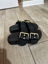 All saints Sian Leather Buckle Sandal
