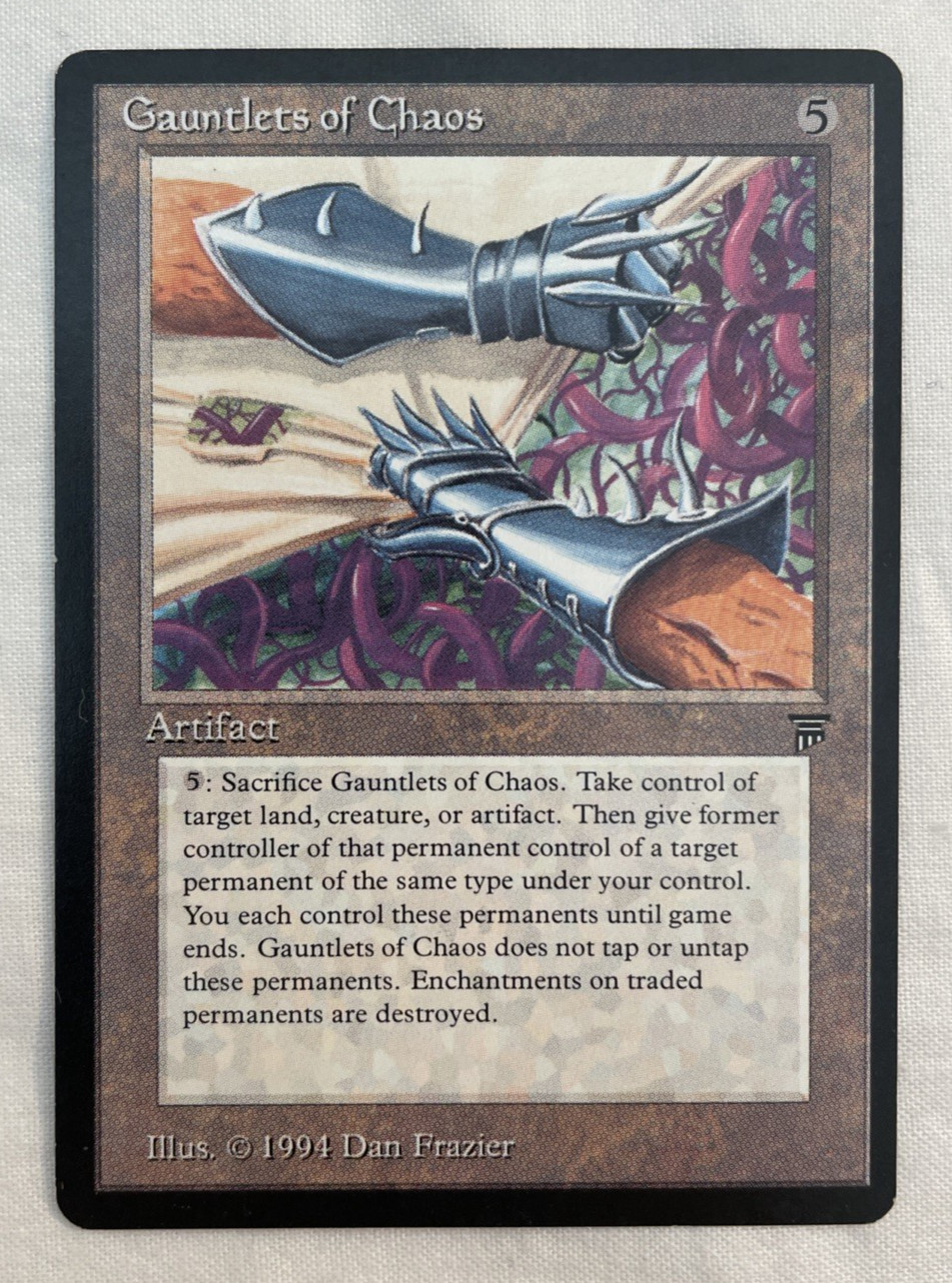 1x Gauntlets of Chaos Legends MTG Magic the Gathering NM