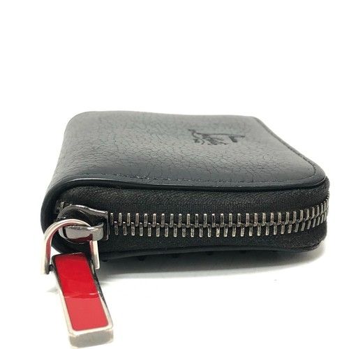 Christian Louboutin Studs coin purse Coin Case Wallet coin purse Leather Black - Picture 4 of 9