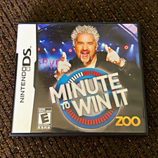 Zoo Games Minute to Win It Nintendo DS Complete Case Manual E 2010 NTSC-U/C