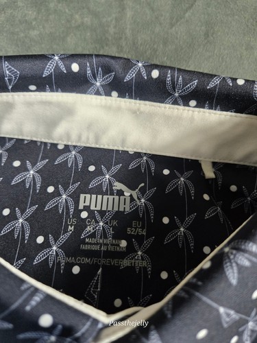 Puma Poloshirt Herren Medium Navy All Over Print Golf PGA Tour Issue Performance - Bild 4 von 11