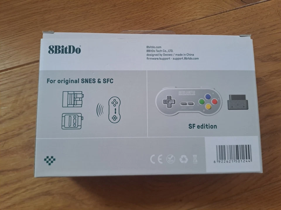 8BitDo SN30 2.4g Wireless Gamepad+Receiver für SNES Nintendo SNES/SFC SF Edition - Bild 2 von 2