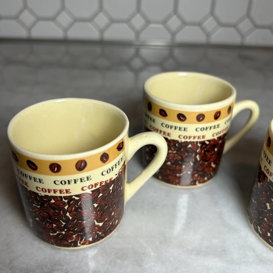 Set Of Three Coffee Bean Espresso Cups - Image 4 of 4