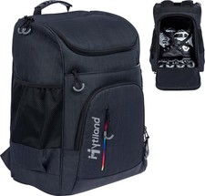 Roller Skate Bag Multi-Compartment Ice Skating Backpack Adjustable Straps Fig...