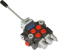 Tinvhy 2 Spool Adjustable Hydraulic Directional Joystick Control Valve 3600 PSI