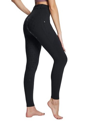 baleaf Damen Reitleggings Fleece gefüttert Reithose Reitsport Silikon...