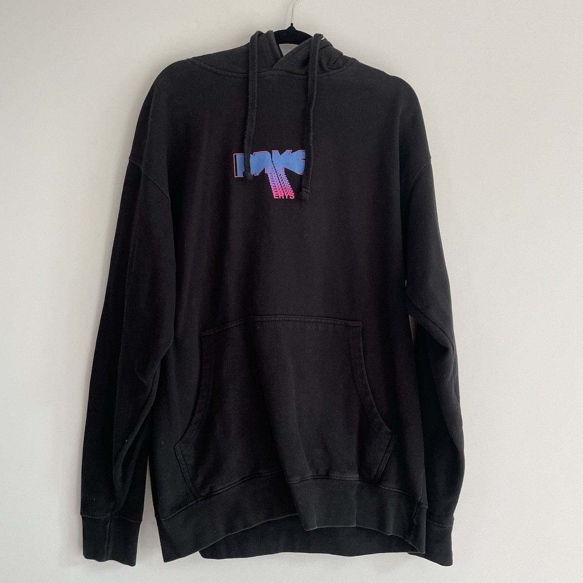 Jaden Smith MSFTSrep Hoodie Jumper Erys Syre Black Mens Sz Large