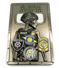 Mid Michigan State Police Investigative Narcotics M.I.N.T Challenge Coin
