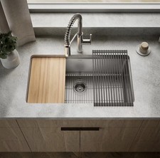 KOHLER Provo K-35963-1PC-NA 33" Workstation Kitchen Sink Stainless